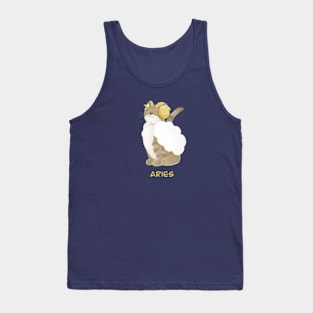 Aries cat zodiac sign Tank Top